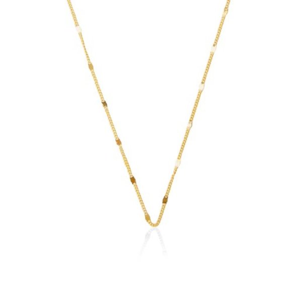 NWT Amanda Curb Chain Necklace // 14k Italian Gold Vermeil (20") - Picture 1 of 3